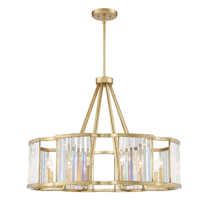 Darcy 8 Light Distressed Twilight Chandelier Crystorama