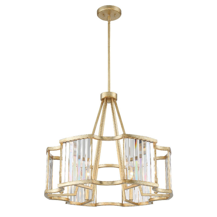 Darcy 8 Light Distressed Twilight Chandelier Crystorama