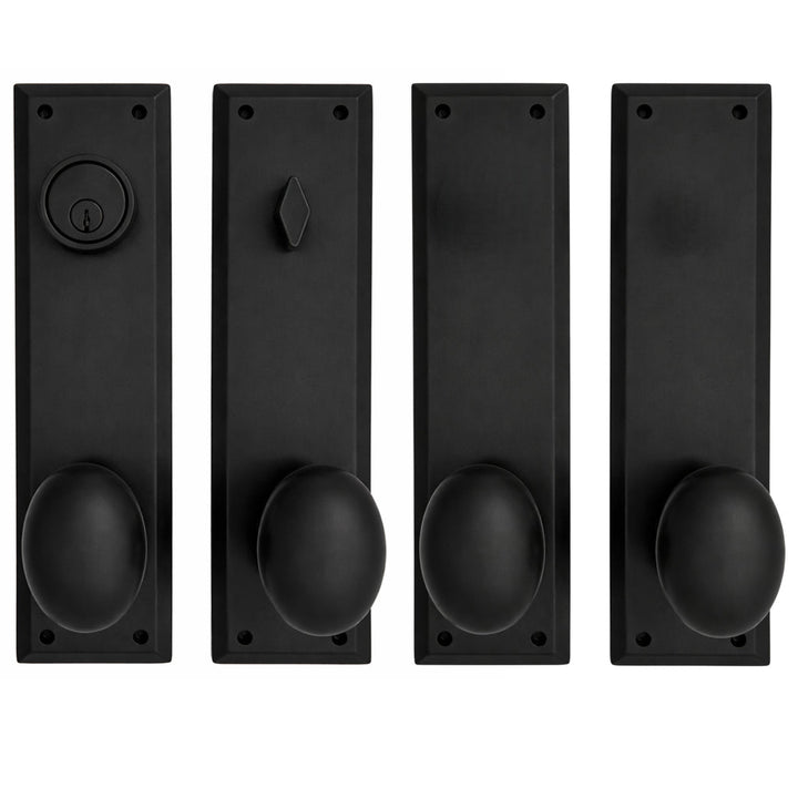 Quaker Style Double-Door Deadbolt Entryway Set (Several Knob & Finish Options)