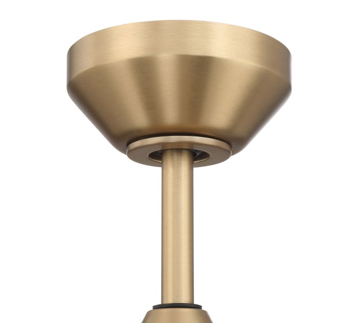 ##Antique Hardware## 52" Dominick in Satin Brass w/ Flat Black/Black Walnut Blades