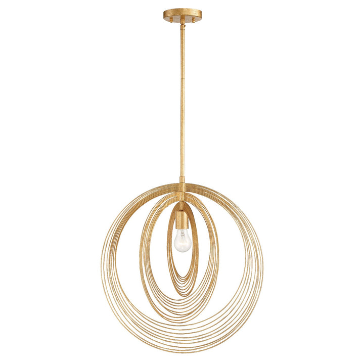 Doral 1 Light Renaissance Gold Pendant Crystorama