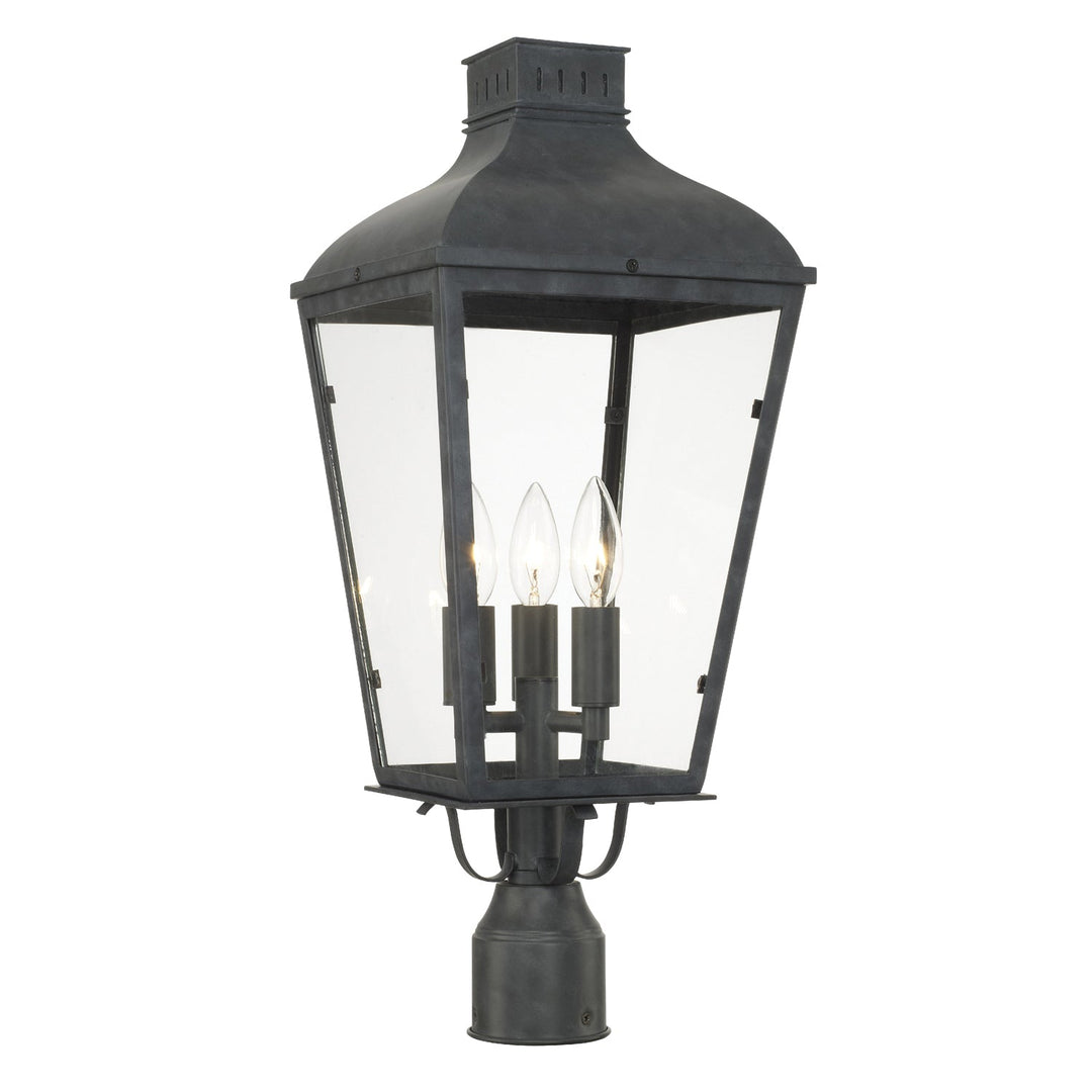 Crystorama Crystorama Dumont 3 Light Graphite Outdoor Post