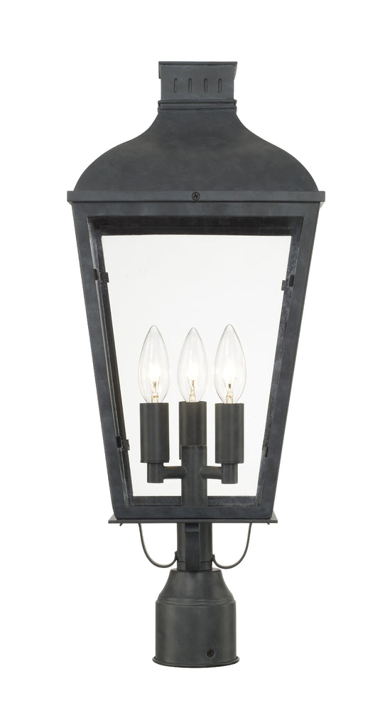 Crystorama Crystorama Dumont 3 Light Graphite Outdoor Post