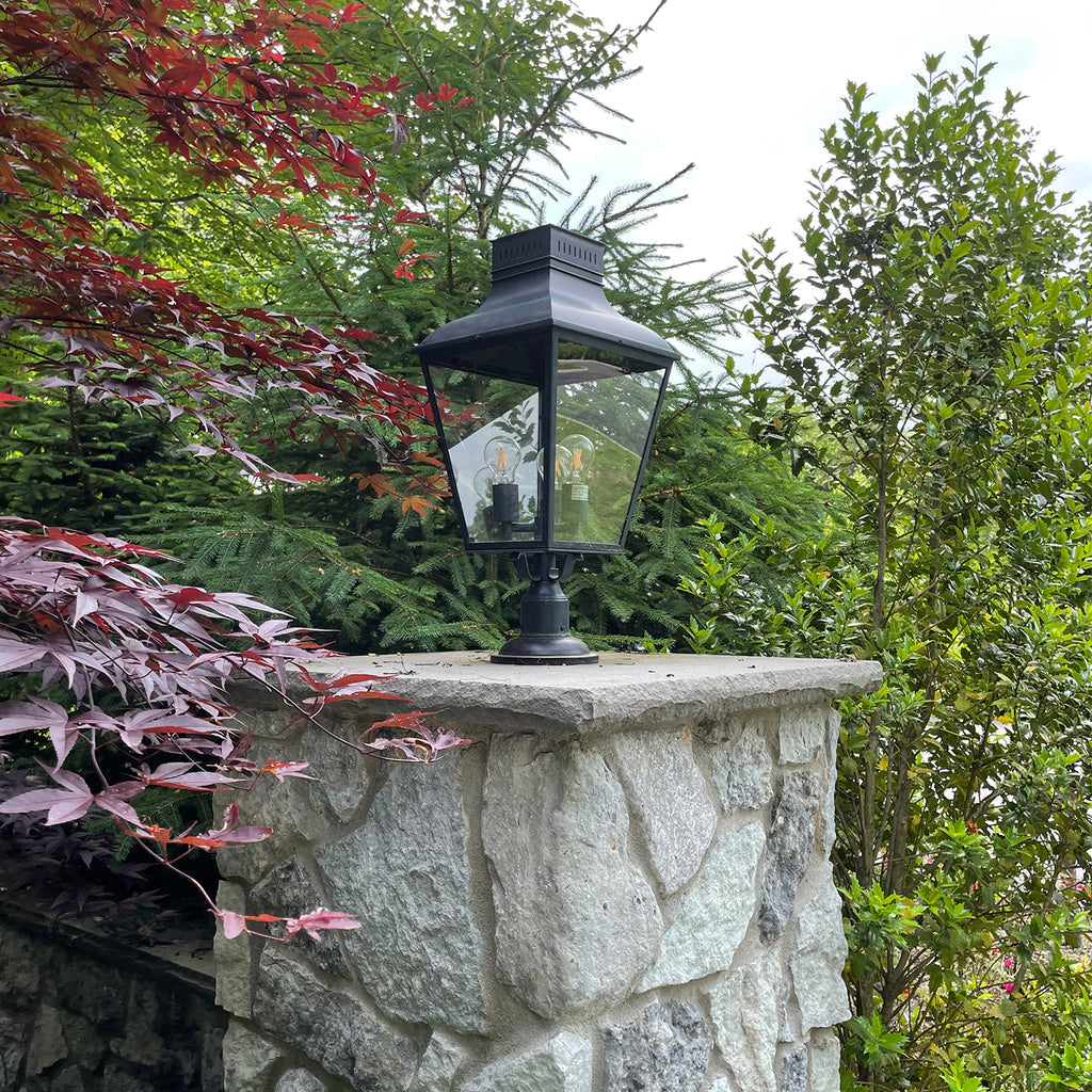 Crystorama Crystorama Dumont 3 Light Graphite Outdoor Post