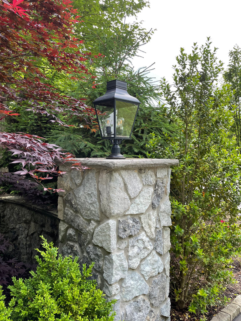 Crystorama Crystorama Dumont 3 Light Graphite Outdoor Post