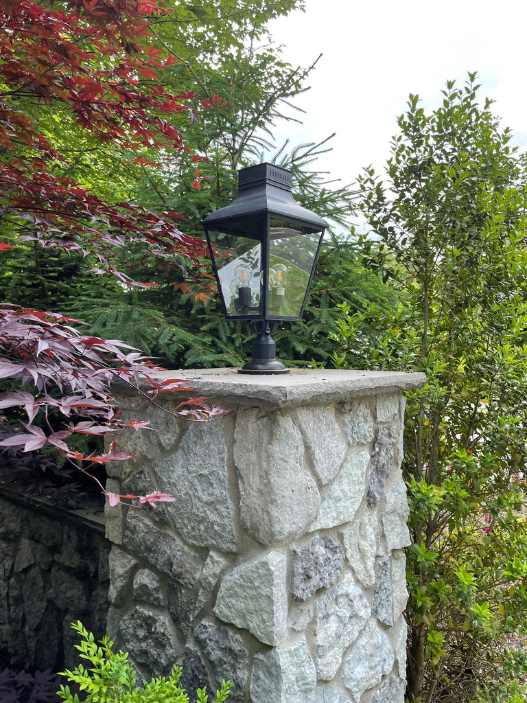 Crystorama Crystorama Dumont 3 Light Graphite Outdoor Post