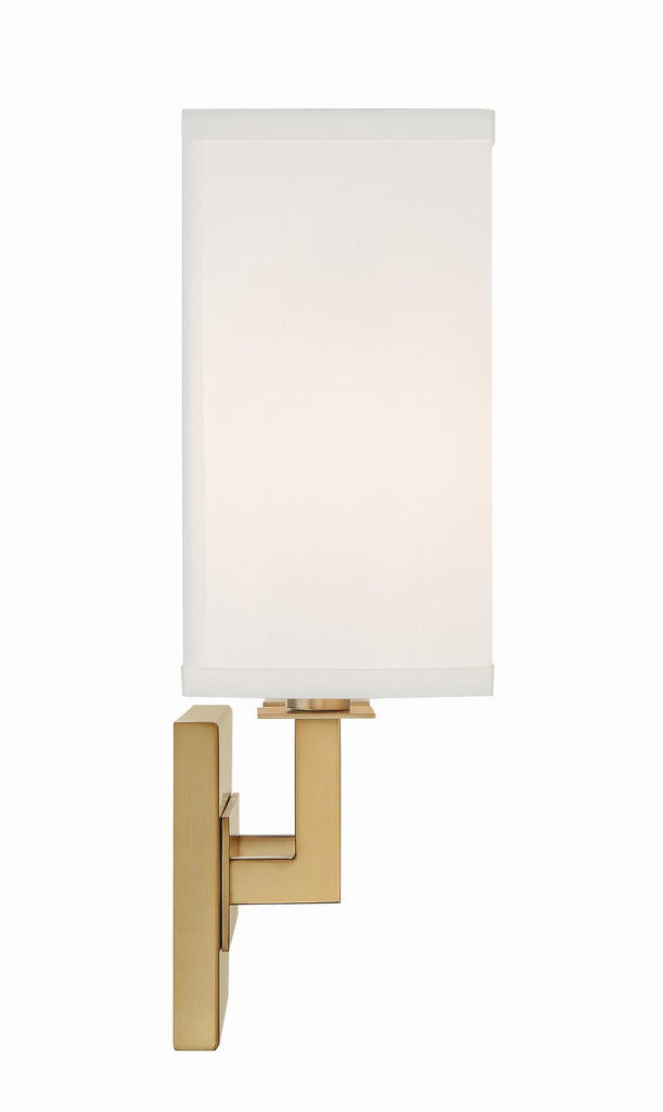 Durham 2 Light Vibrant Gold Sconce Crystorama