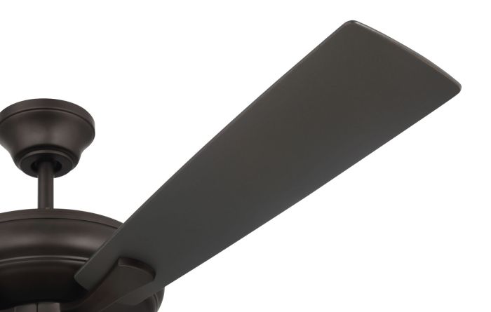 ##Antique Hardware## 52" Eos 3 Light Bowl in Espresso w/ Espresso/Walnut Blades