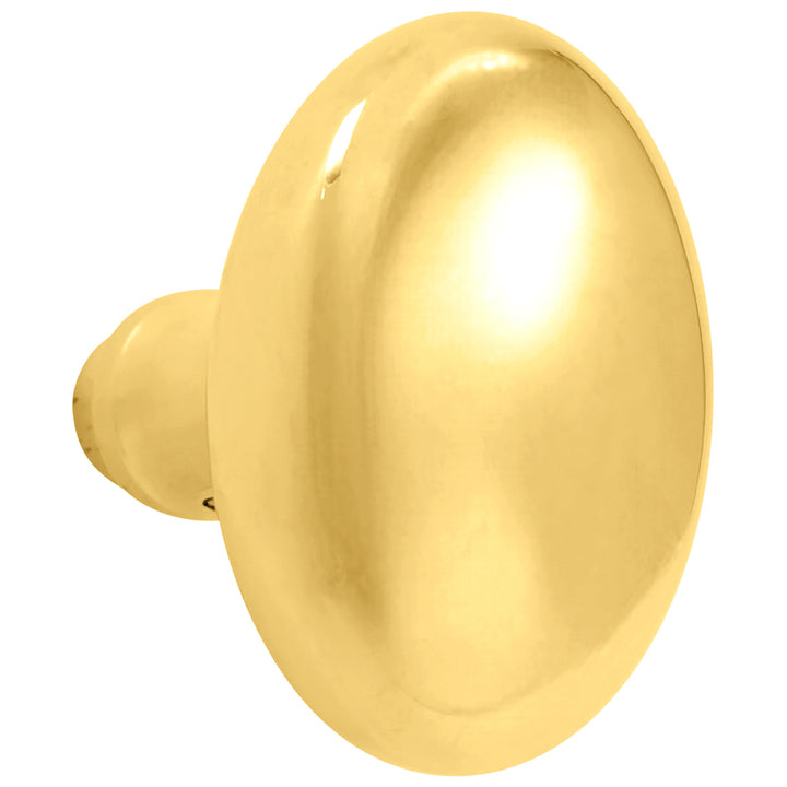Solid Brass Egg Door Knobs Spare Set with Spindle (Several Finishes Available)