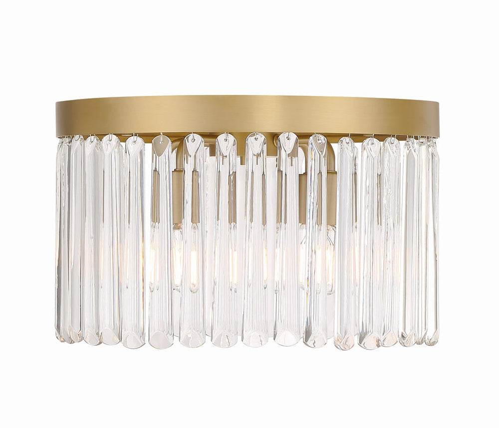 Crystorama Crystorama Emory 4 Light Modern Gold Flush Mount