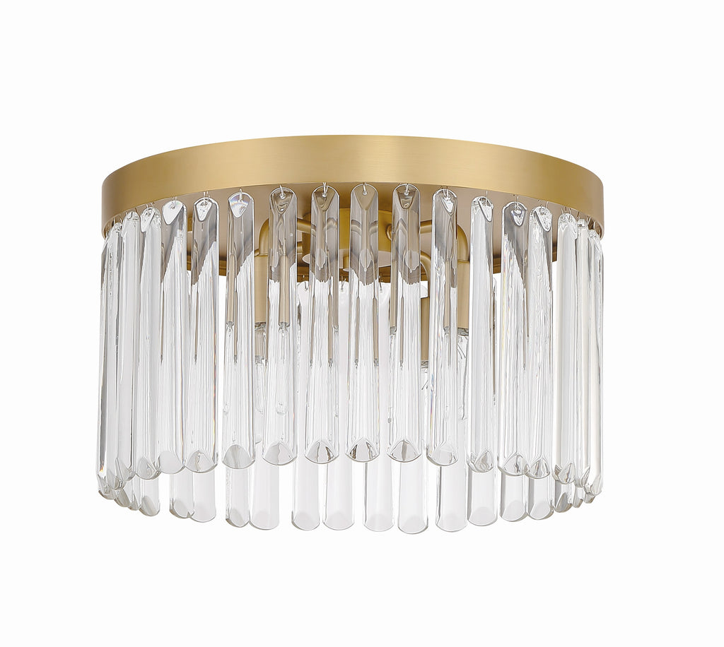 Crystorama Crystorama Emory 4 Light Modern Gold Flush Mount