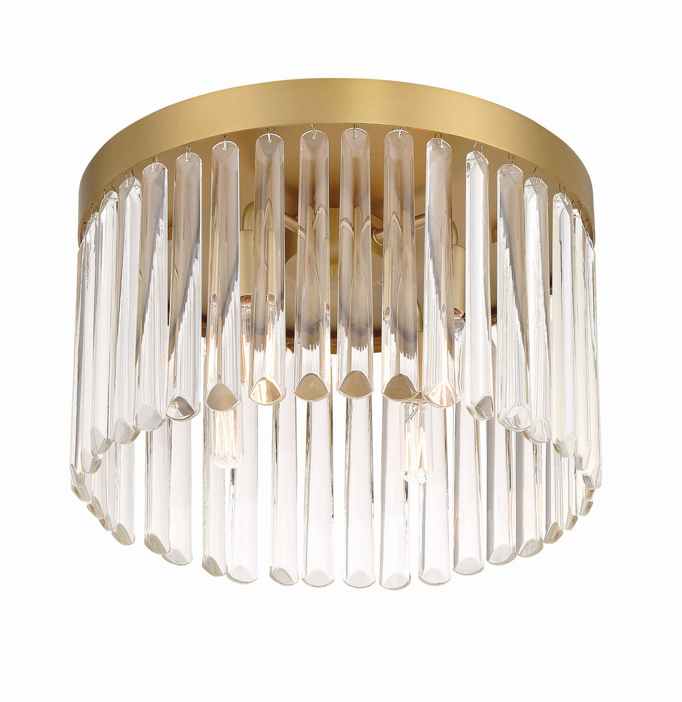 Crystorama Crystorama Emory 4 Light Modern Gold Flush Mount