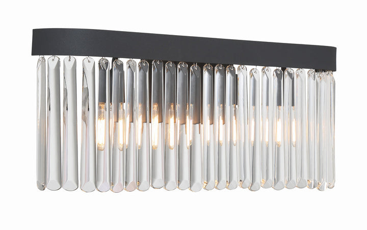 Crystorama Crystorama Emory 4 Light Black Forged Bathroom Vanity