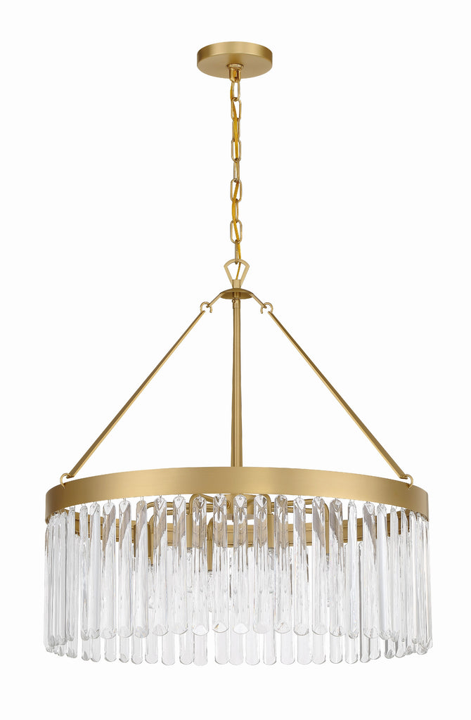 Emory 8 Light Modern Gold Chandelier Crystorama