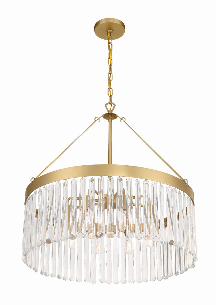 Emory 8 Light Modern Gold Chandelier Crystorama