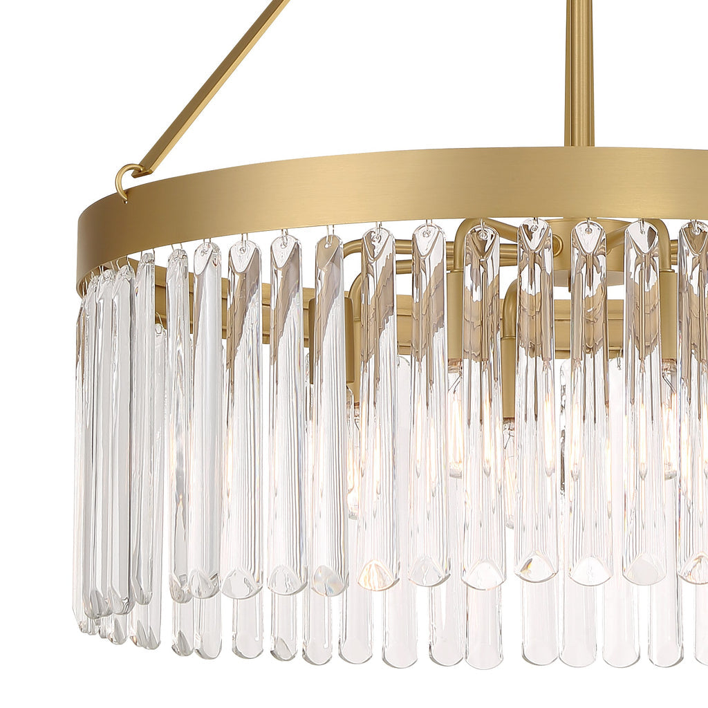 Emory 8 Light Modern Gold Chandelier Crystorama