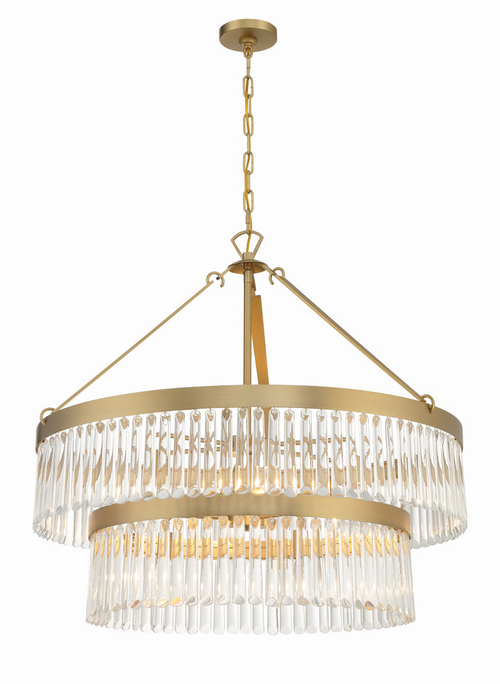 Emory 9 Light Modern Gold Chandelier Crystorama