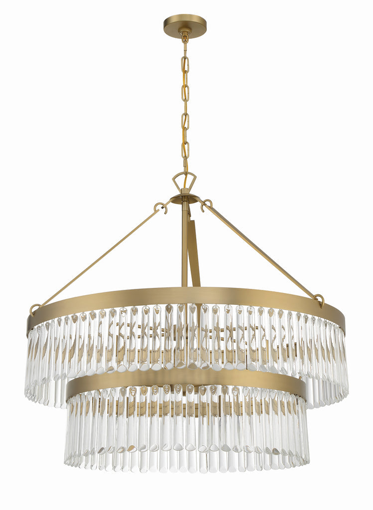 Emory 9 Light Modern Gold Chandelier Crystorama