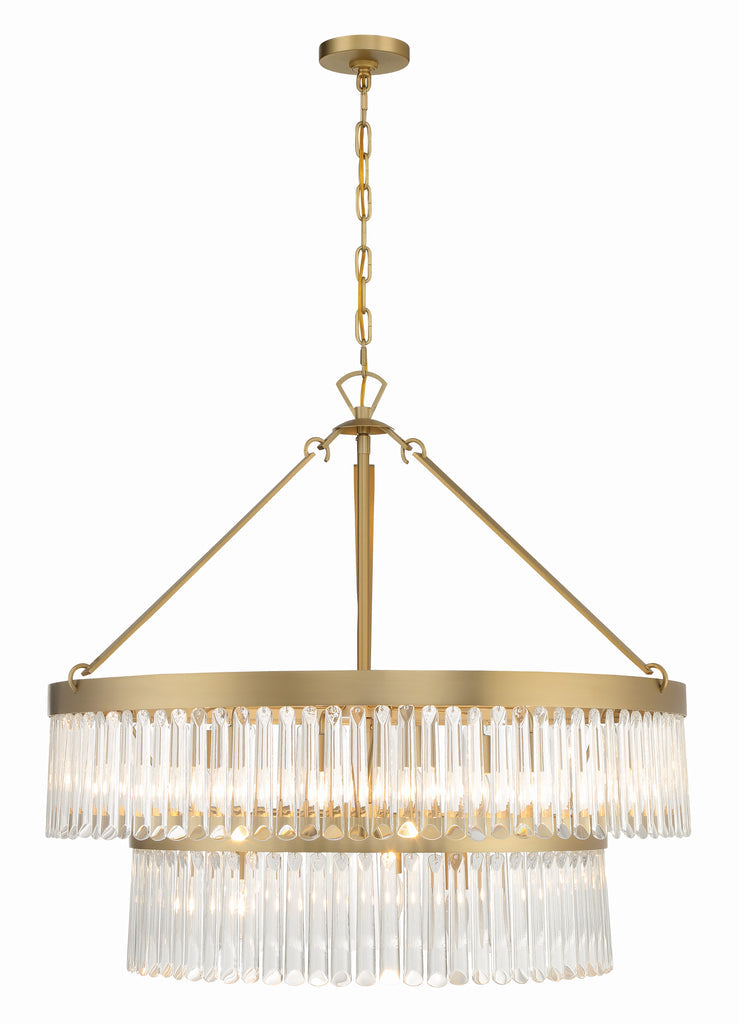 Emory 9 Light Modern Gold Chandelier Crystorama