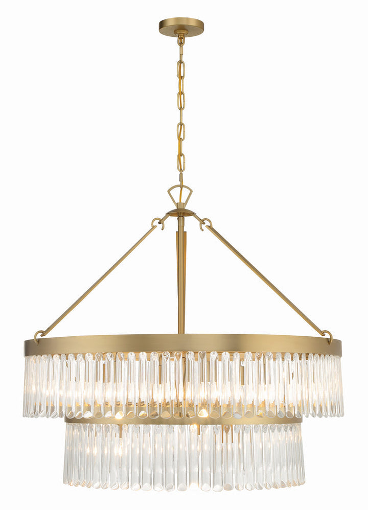 Emory 9 Light Modern Gold Chandelier Crystorama