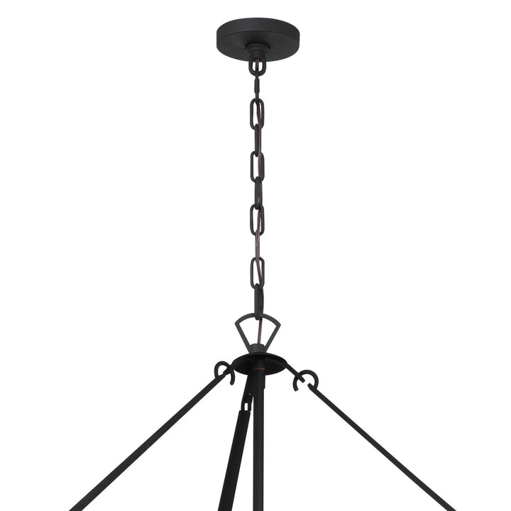 Emory 22 Light Black Forged Chandelier Crystorama