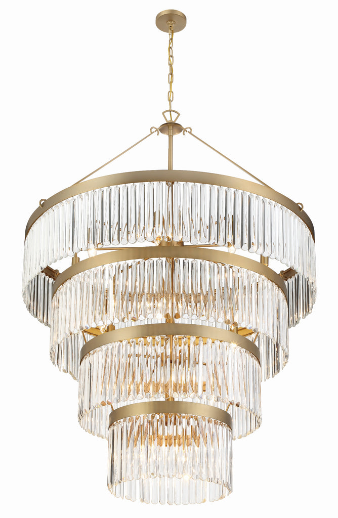 Emory 22 Light Modern Gold Chandelier Crystorama