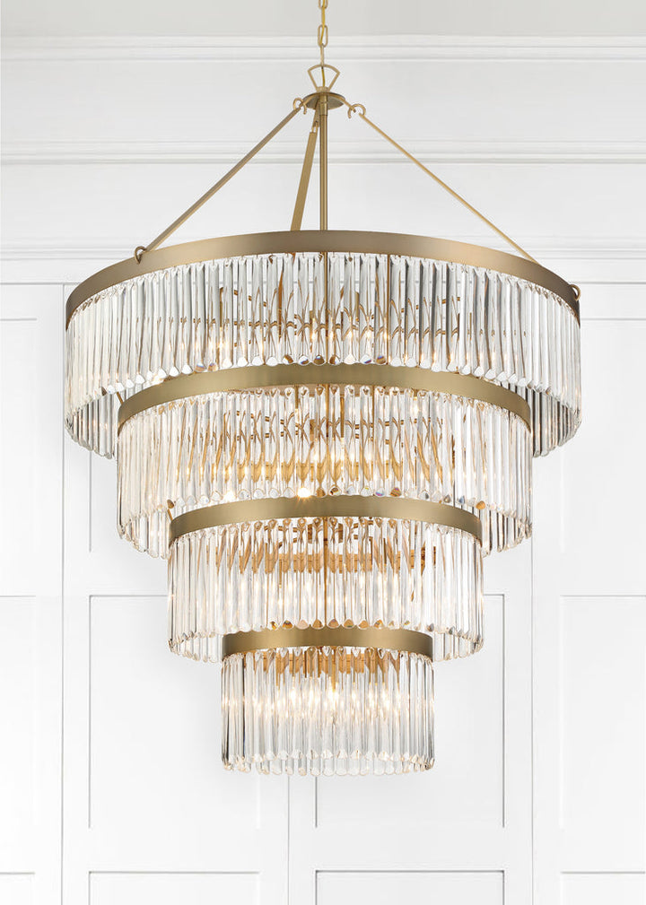 Emory 22 Light Modern Gold Chandelier Crystorama