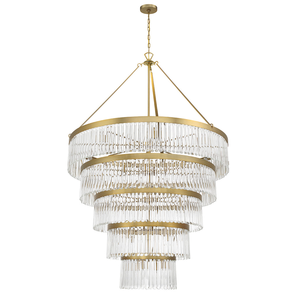 Emory 30 Light Modern Gold Chandelier Crystorama