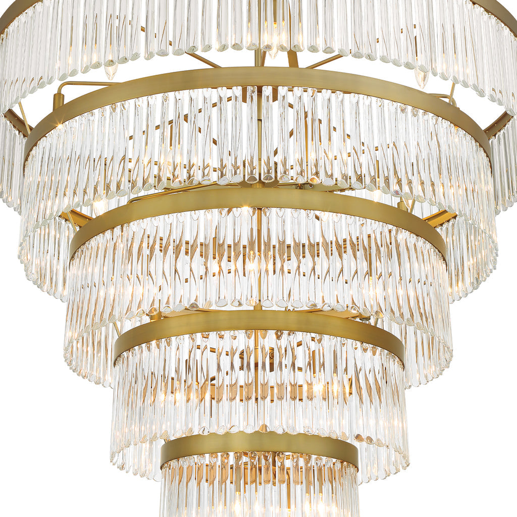 Emory 30 Light Modern Gold Chandelier Crystorama