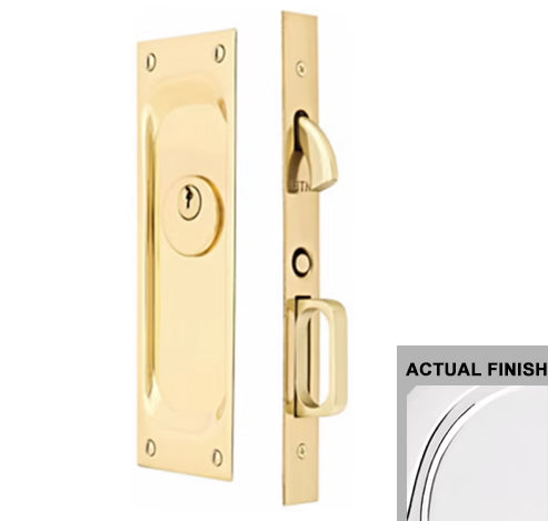 EMTEK Emtek Brass Pocket Door Mortise Modern Rectangular in Several Finishes