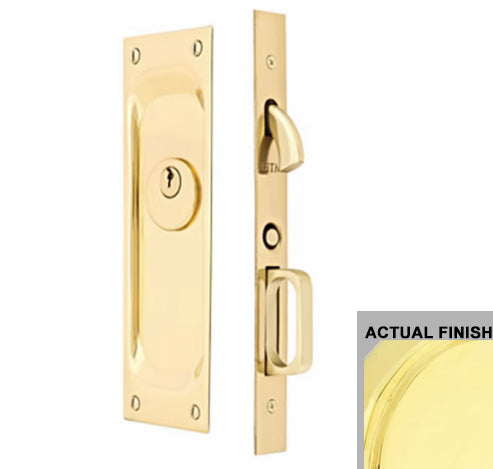 EMTEK Emtek Brass Pocket Door Mortise Modern Rectangular in Several Finishes