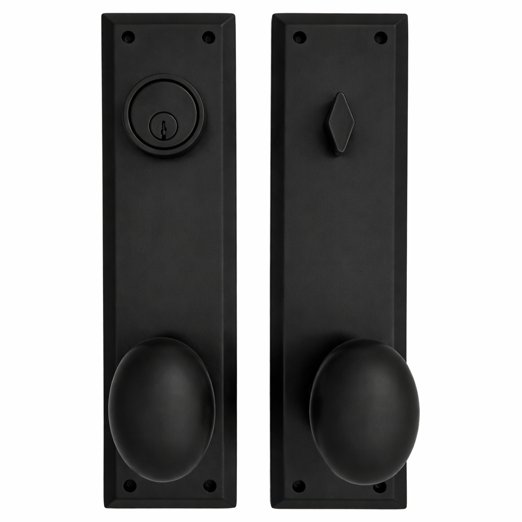Quaker Style Single-Door Deadbolt Entryway Set (Several Finish Options)