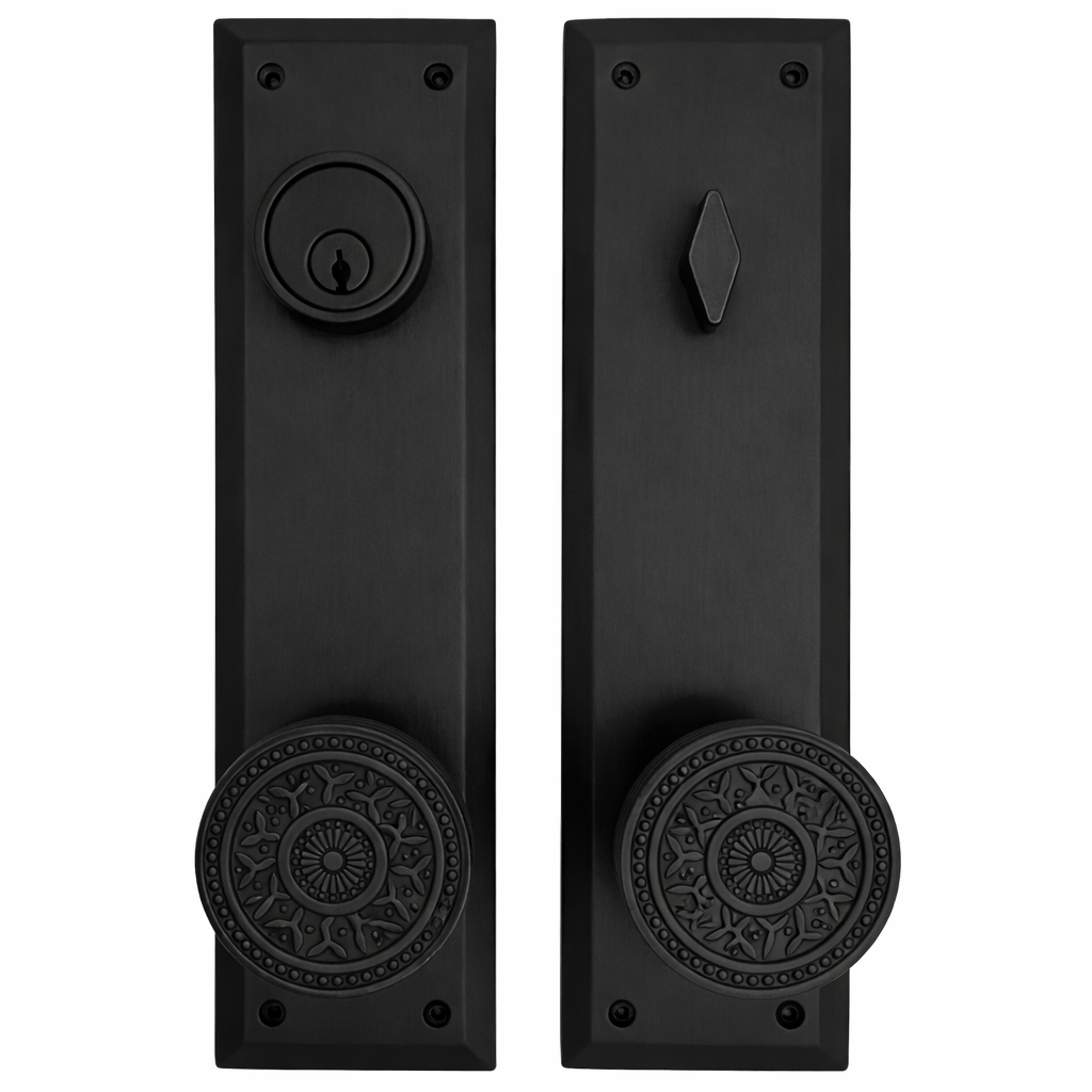Quaker Style Single-Door Deadbolt Entryway Set (Several Finish Options)