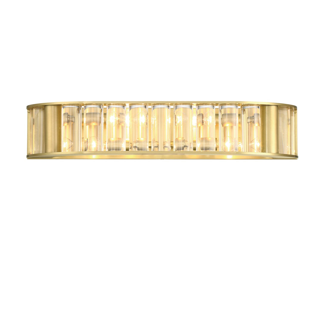 Crystorama Crystorama Libby Langdon Farris 4 Light Aged Brass Bathroom Vanity