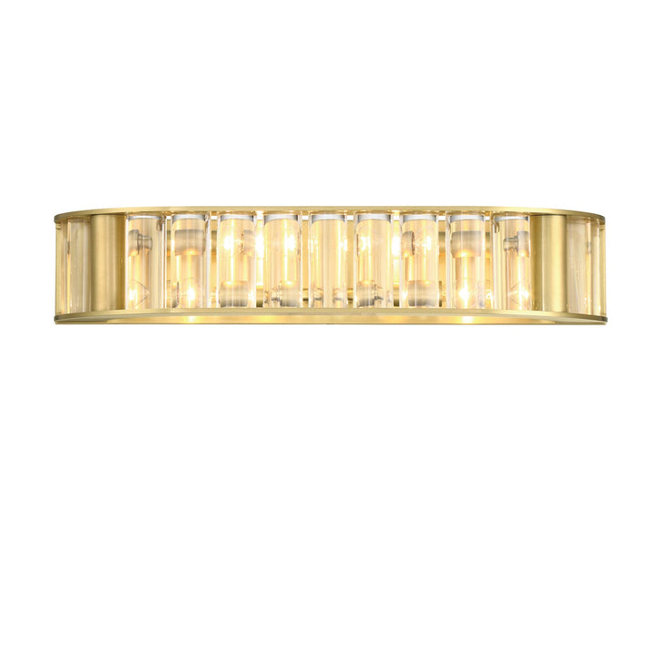 Crystorama Crystorama Libby Langdon Farris 4 Light Aged Brass Bathroom Vanity