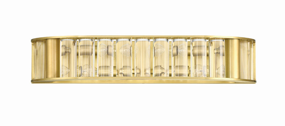 Crystorama Crystorama Libby Langdon Farris 4 Light Aged Brass Bathroom Vanity