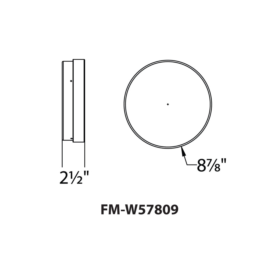 Dot LED Round Flush Mount