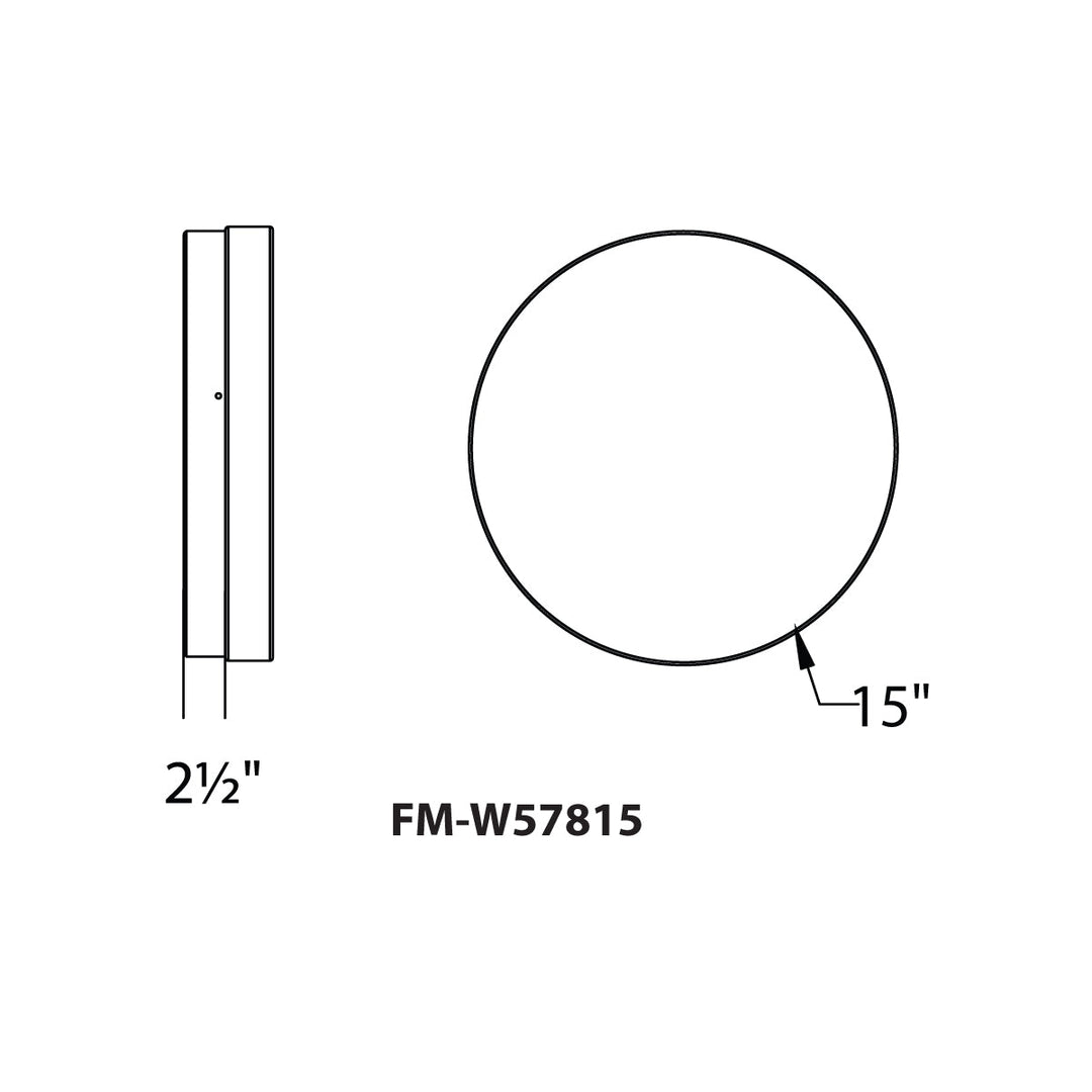 Dot LED Round Flush Mount