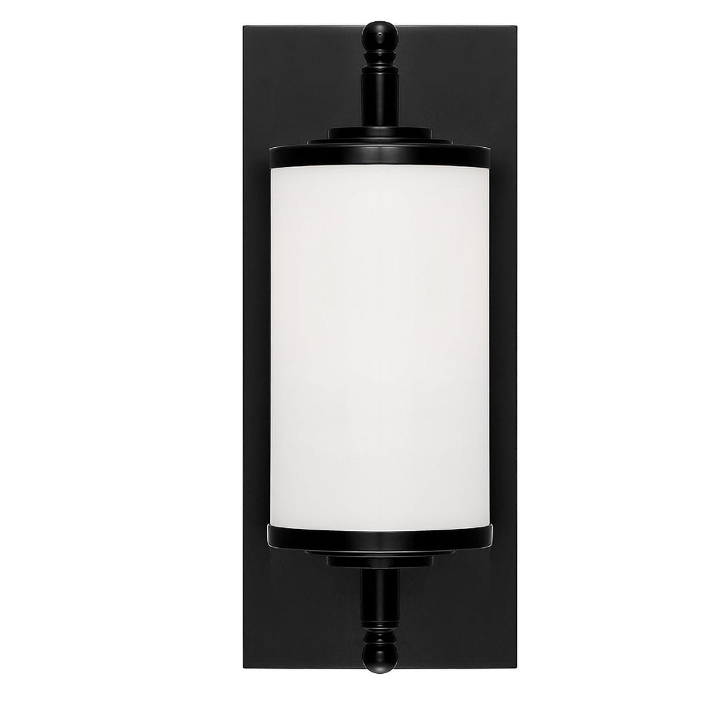 Crystorama Crystorama Foster 1 Light Matte Black Bathroom Vanity