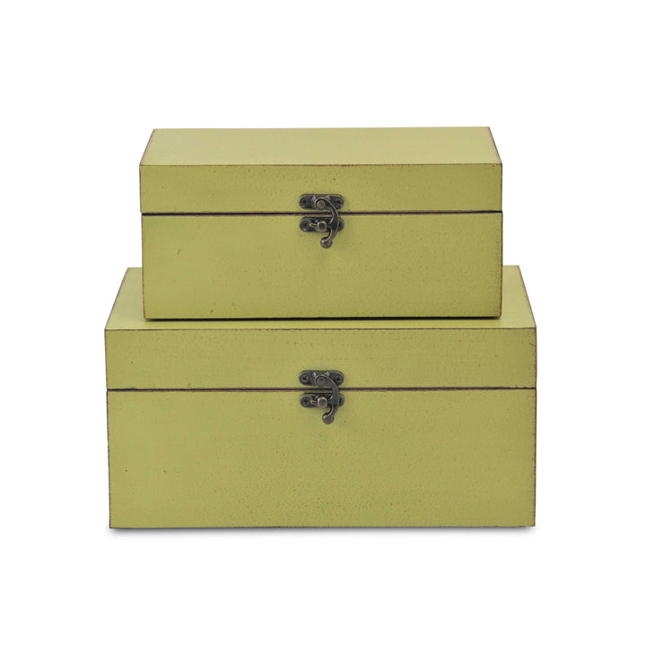 CHEUNGS Lestina Set of 2 Storage Boxes - Green