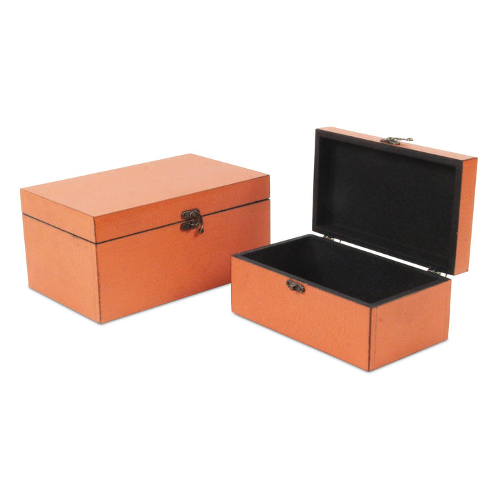 CHEUNGS Lestina Set of 2 Storage Boxes - Orange