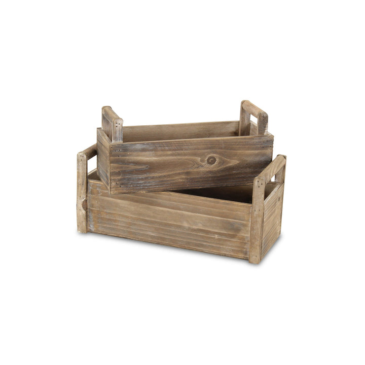 CHEUNGS Darci Set of 2 Wooden Ledge Planters