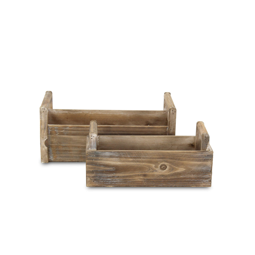 CHEUNGS Darci Set of 2 Wooden Ledge Planters