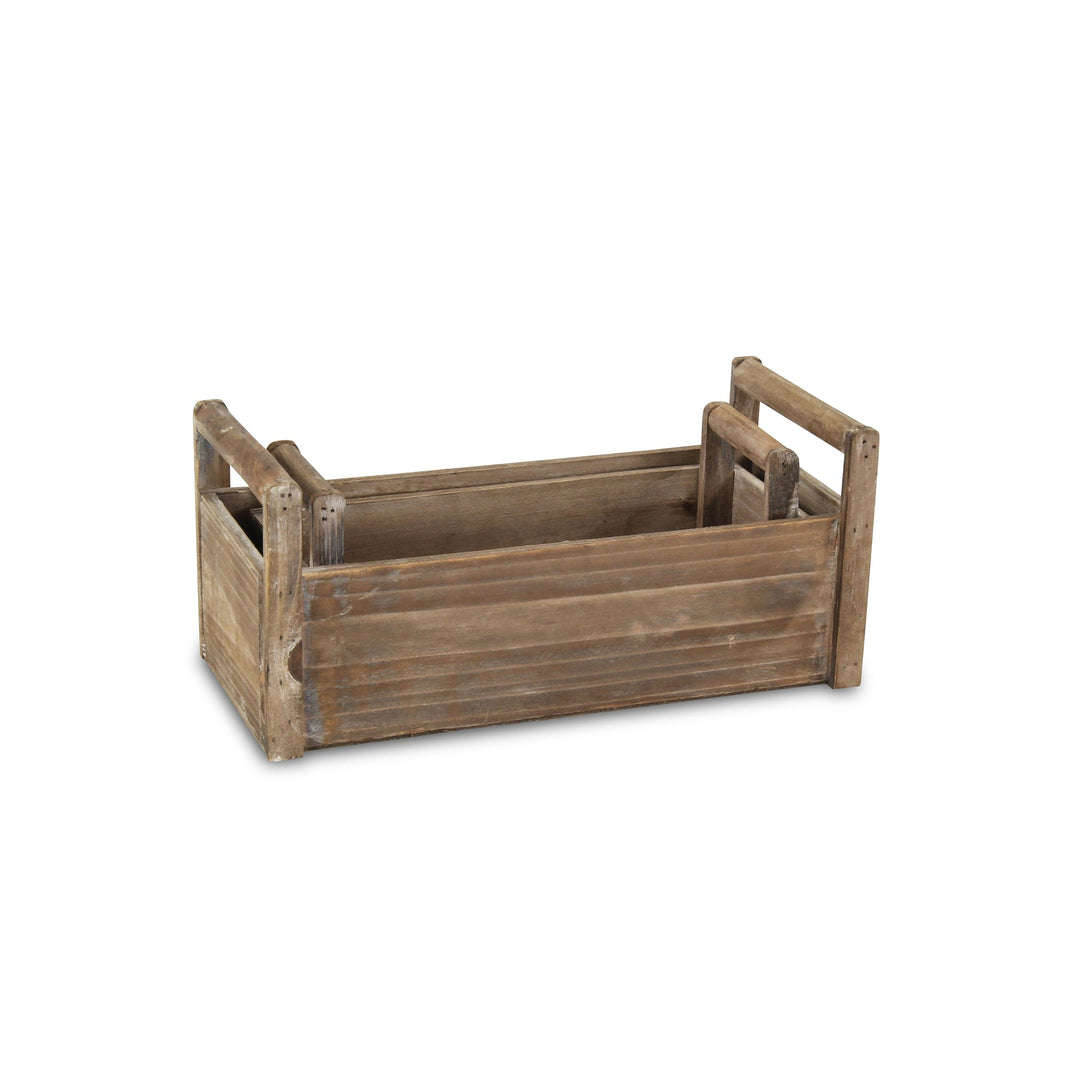 CHEUNGS Darci Set of 2 Wooden Ledge Planters