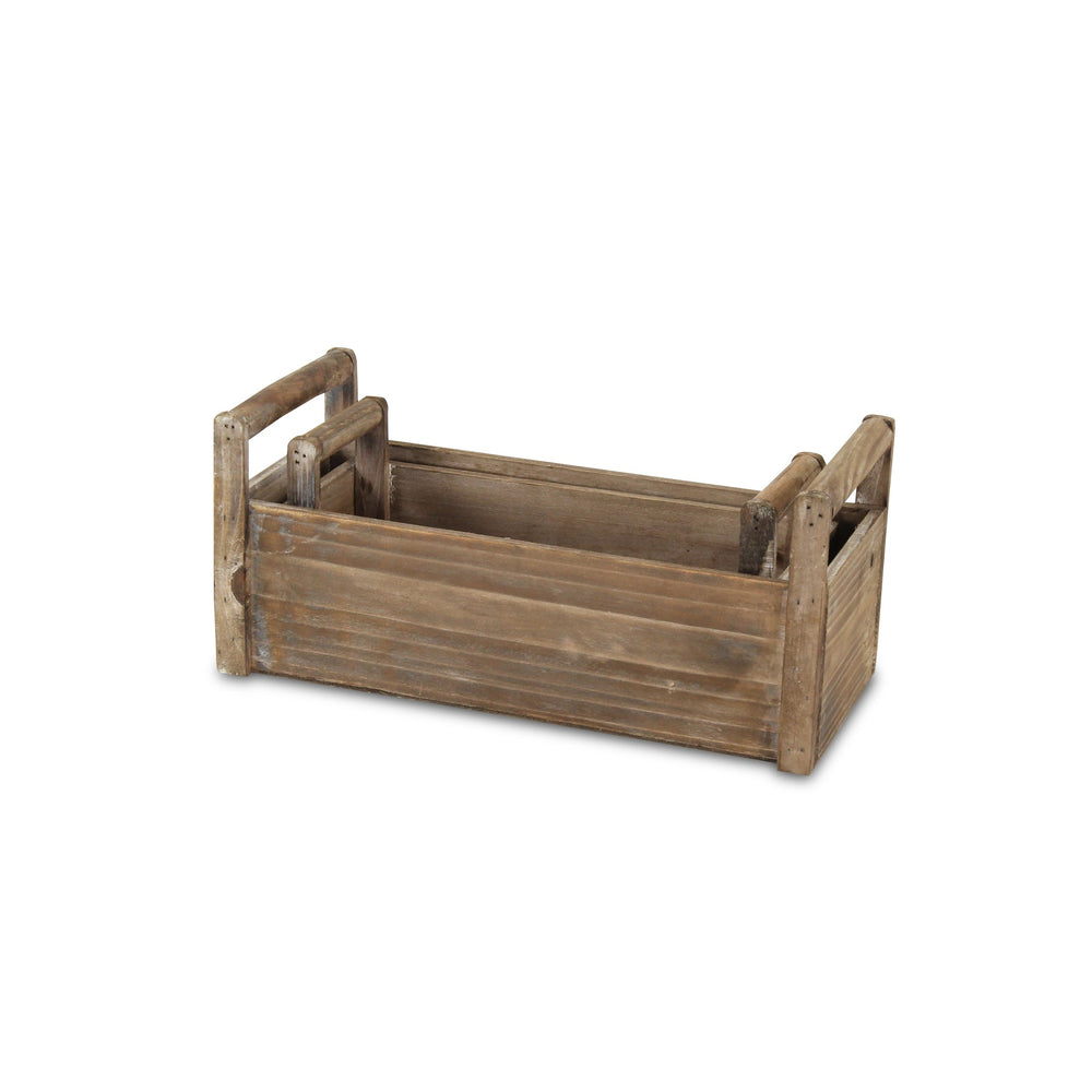 CHEUNGS Darci Set of 2 Wooden Ledge Planters