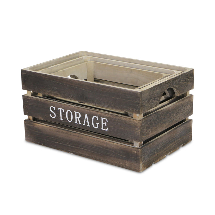 CHEUNGS Isolde Set of 3 Wood Crates - Storage