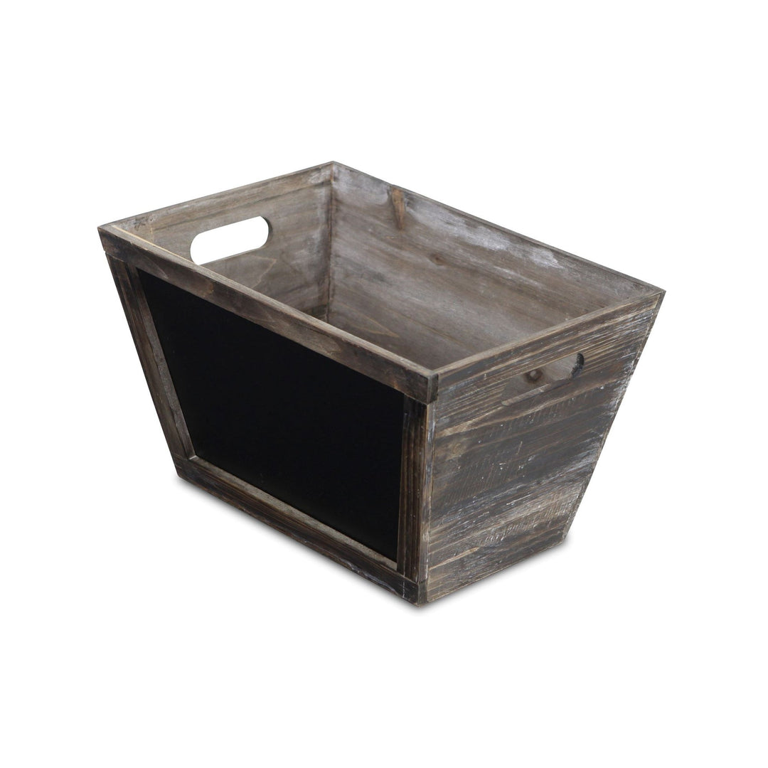 CHEUNGS Seraphine Tapered Wood Storage Crate & Chalkboard