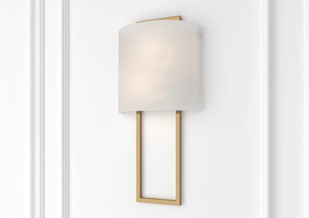 Fremont 2 Light Vibrant Gold Sconce Crystorama