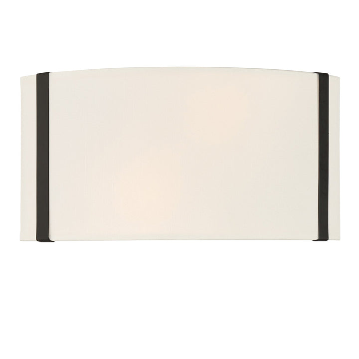 Fulton 2 Light Black Sconce Crystorama