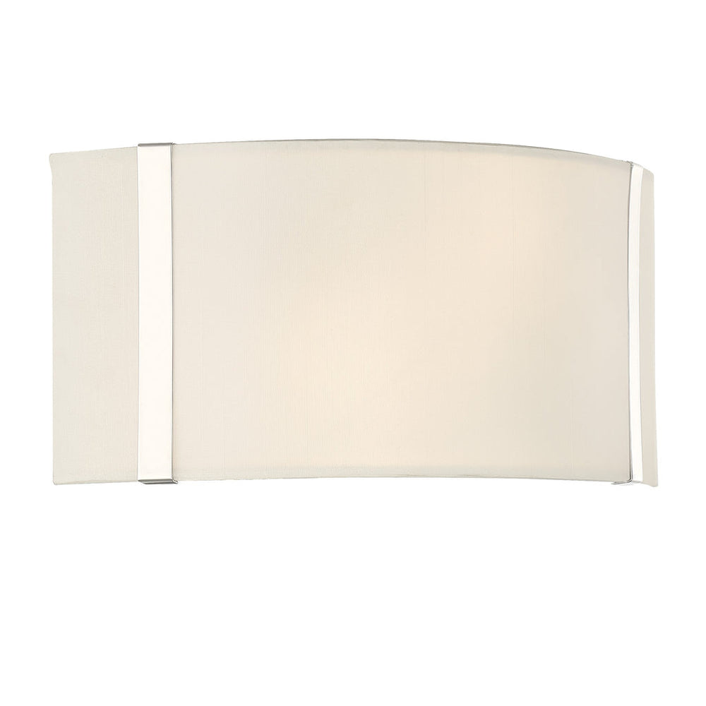 Fulton 2 Light Polished Nickel Sconce Crystorama